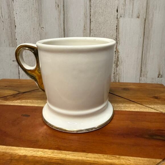 Anthropologie Gold Monogram Mug Letter T Antique-Inspired - Picture 4 of 6
